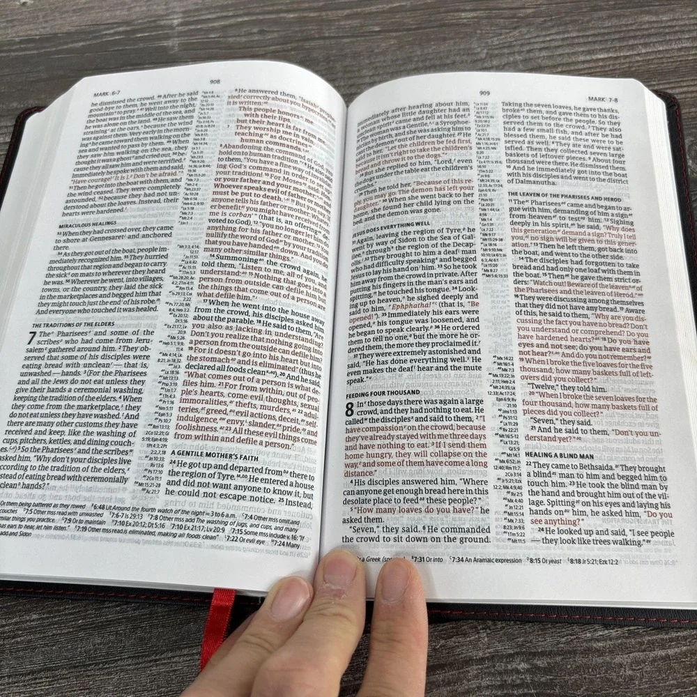 Holy Bible CSB Christian Standard Black Faux Leather UltraThin Reference Holman